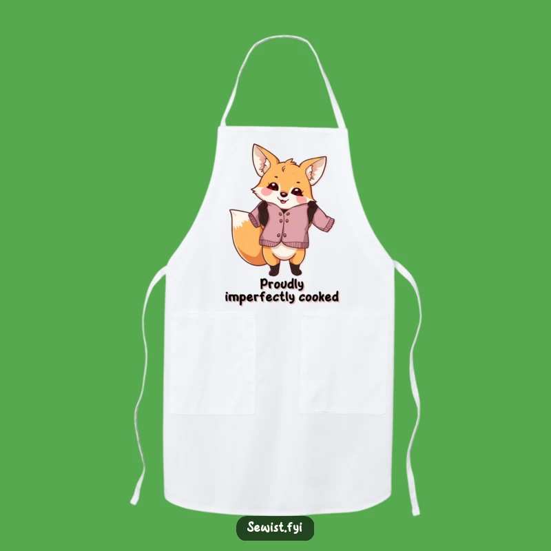 Funny Fox Dressmaker Apron: Protect Your Clothes with Playful Pride