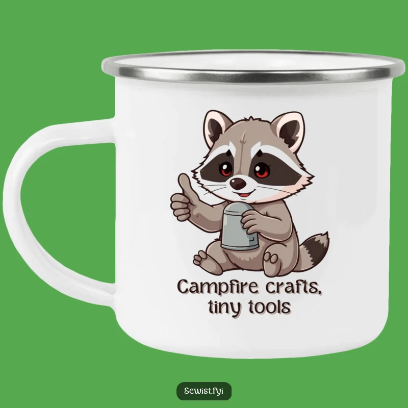 Funny Raccoon Campfire Mug: Adventure & Humor Gift!