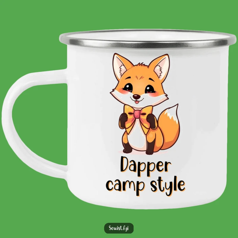 Funny Fox Camping Mug - Durable and Dapper Gift for Outdoorsy Types
