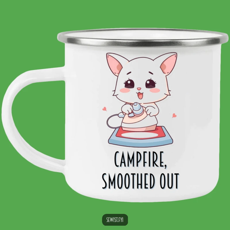 Funny Ironing Camping Mug - Enthusiastic Outdoor Companion