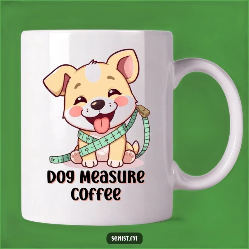 Funny Dog Measuring Mug: Hilarious Tailor Gift