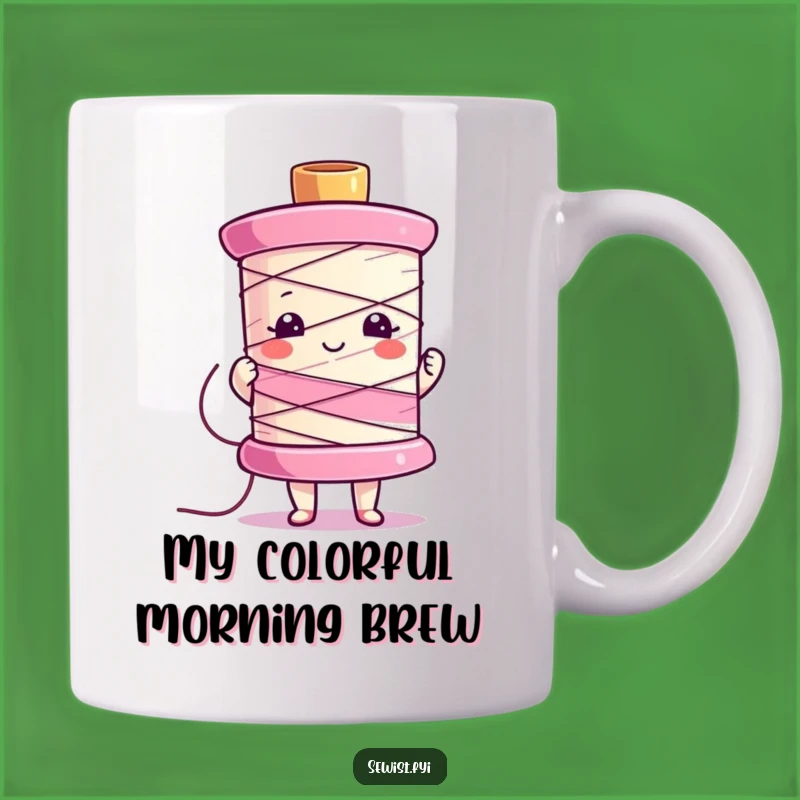 Funny Sewing Spool Show-Off Mug - Vibrant Craft Gift for Enthusiasts