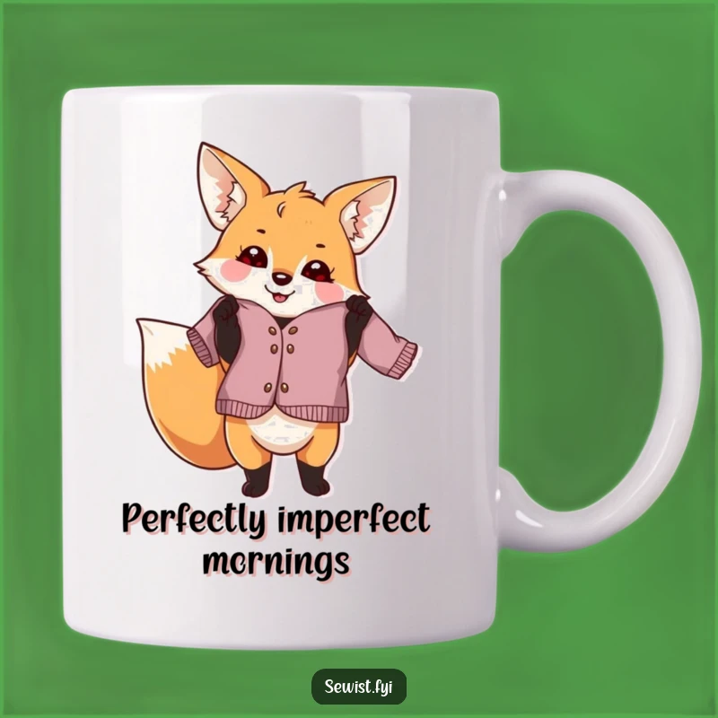 Funny Fox Dressmaker Mug: A Playful Crafter's Prideful Gift