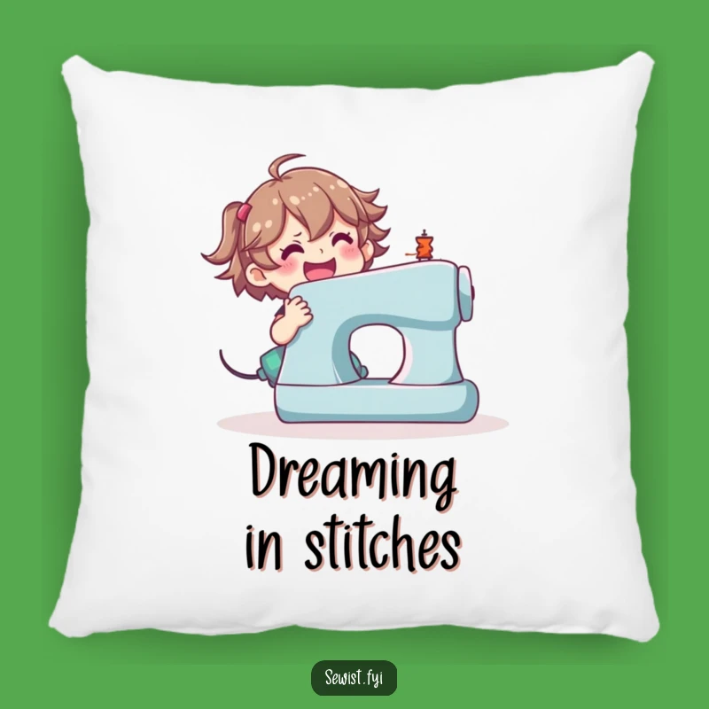 Funny Sewing Machine Pillow: Cozy Crafter Comfort, Hilarious Gift!