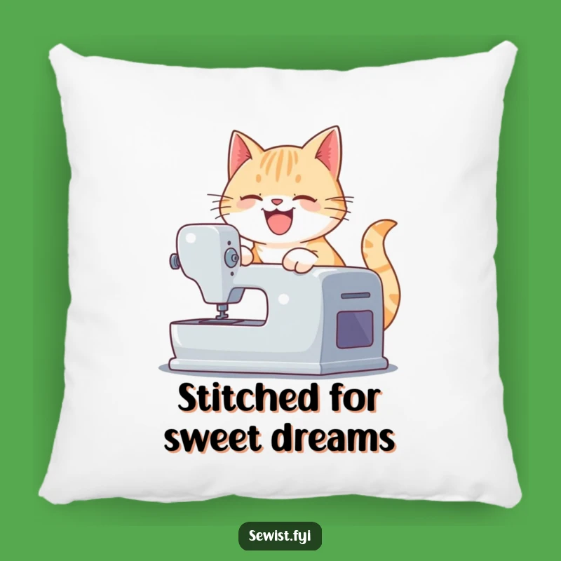 Funny Cat Sewing Pillow - Comfy and Hilarious Gift for Crafters