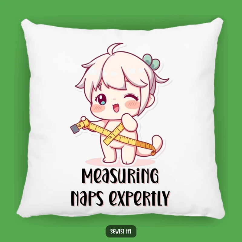 Funny Measuring Tape Pillow - Cozy & Playful Accent for Sewists