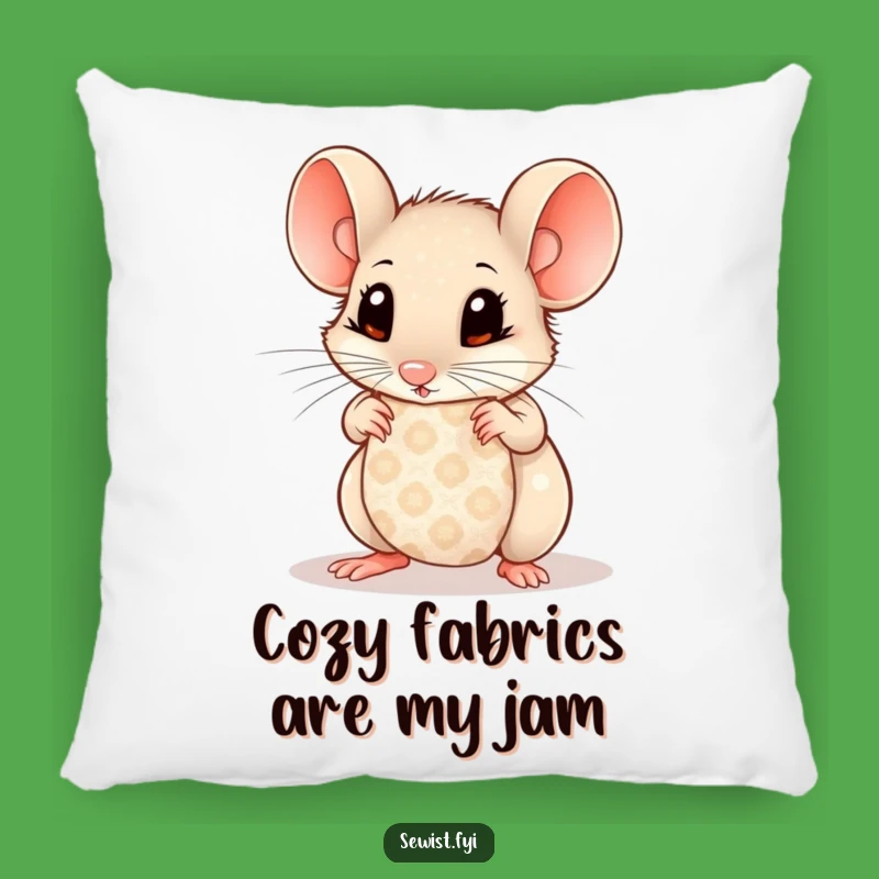 Funny Mouse Fabric Pillow: Soft & Curious Accent Pillow, Perfect Gift