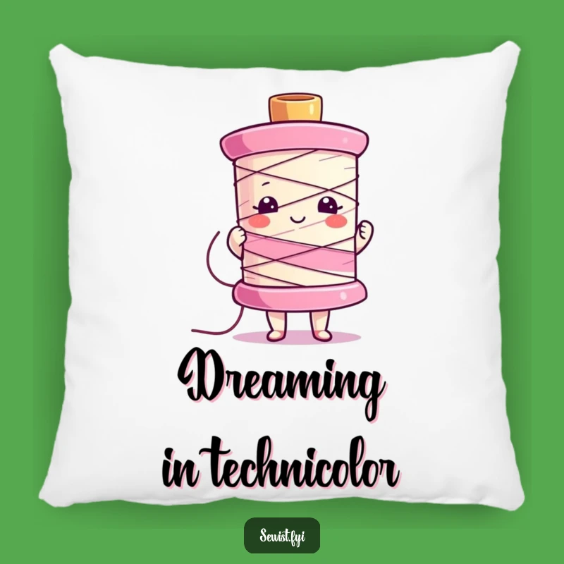 Funny Sewing Spool Pillow - Cozy Accent for Crafters