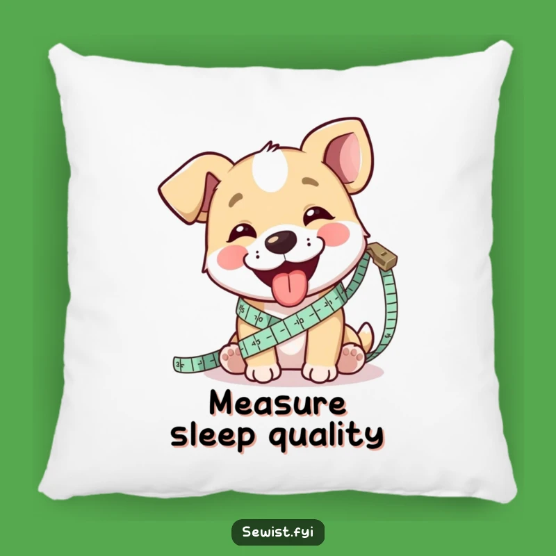 Funny Dog Measuring Pillow: Cozy Comfort for Sewers