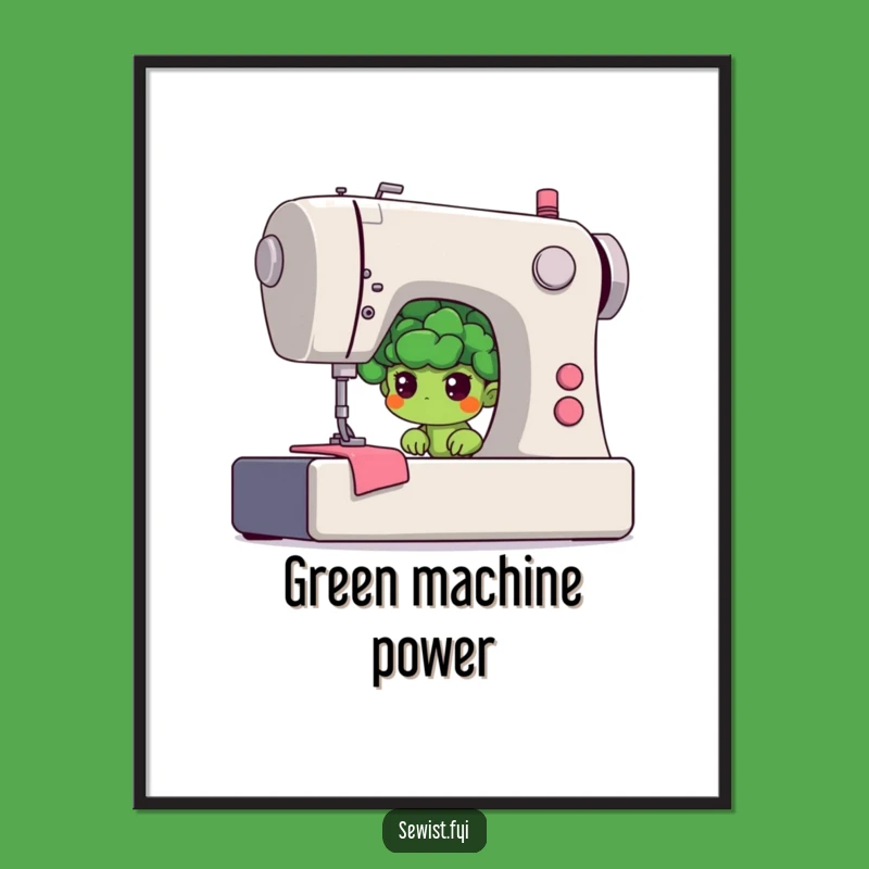 Funny Shy Broccoli Digital Art: Hilarious Printable Decor For Determined Souls