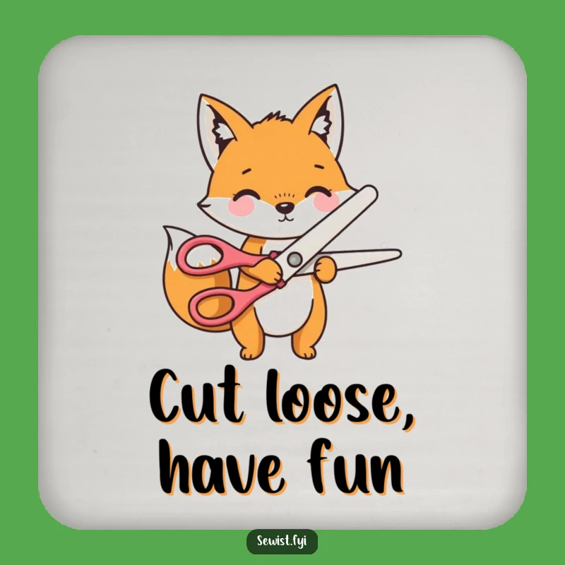 Funny Fox Tailor Coasters: Playful Drink Protection, Perfect Table Gift