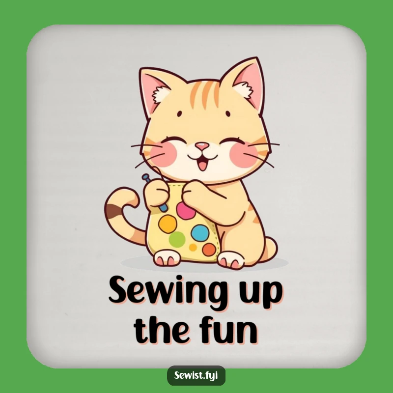 Funny Cat Coaster Set: Hilarious Surface Protector Gift