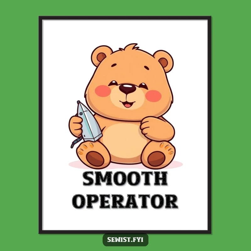 Funny Bear Poster: Concentrated Pressing Art, Hilarious Neat Decor, Ideal Funny Gift
