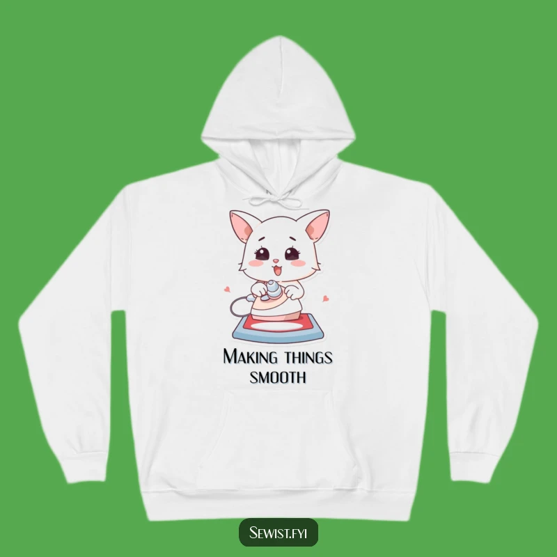 Cozy Funny Ironing Hoodie - Warm & Humorous Craft Apparel