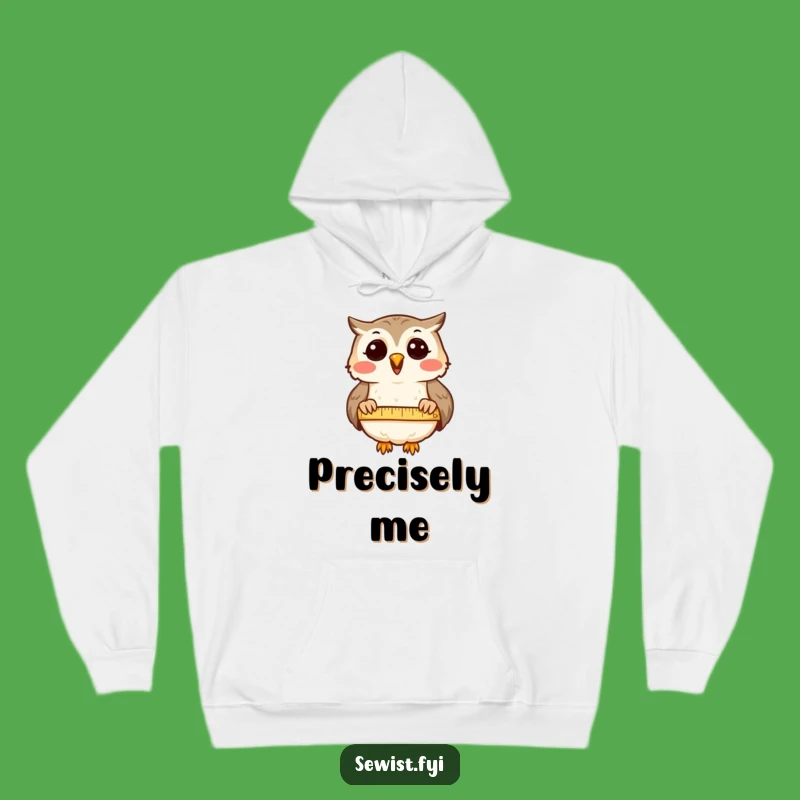 Cozy Funny Owl Hoodie: Wise Tailor's Comfort, Perfect Warm Funny Gift for Detail Lovers
