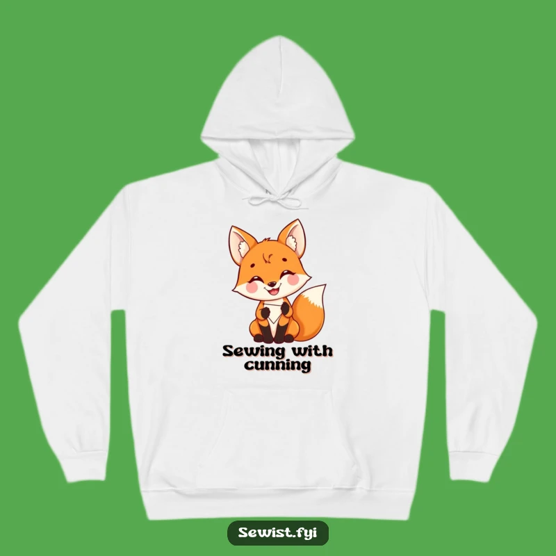 Funny Delighted Fox Hoodie: Cozy Crafting Pride, Ultimate Funny Gift