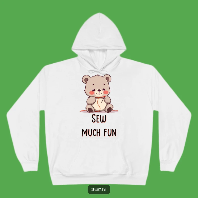 Funny Bear Sewing Hoodie: Cozy & Hilarious Crafter Gift