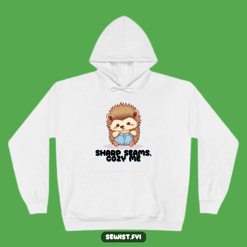 Funny Hedgehog Hoodie: Cozy Up with Sewing Pride