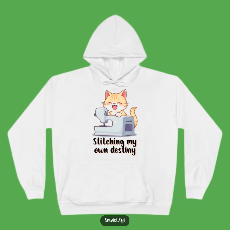 Cozy Funny Cat Hoodie - Warm and Comical Gift for Makers