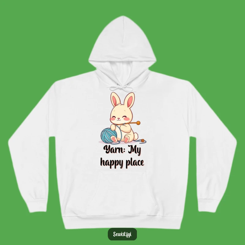 Funny Bunny Crafter Hoodie: Cozy Character Sewing, Perfect Warm Gift