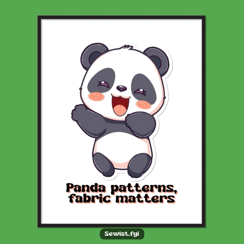 Free Printable Wall Art: Panda Crafter Decor, Digital Download for Creative Spaces