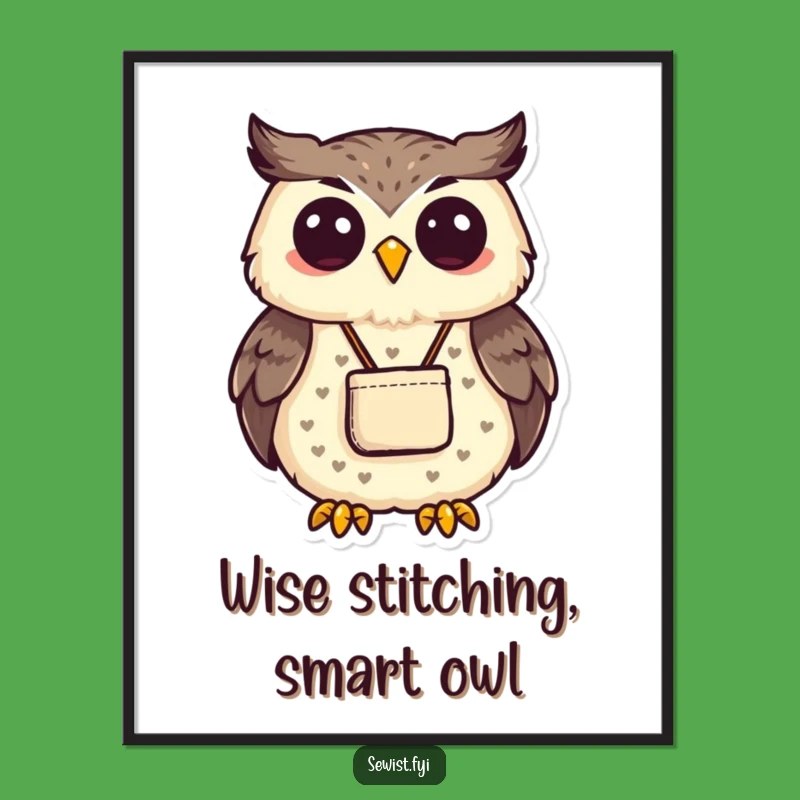 Free Printable Owl Artisan Art - Proud Downloadable Wall Decor