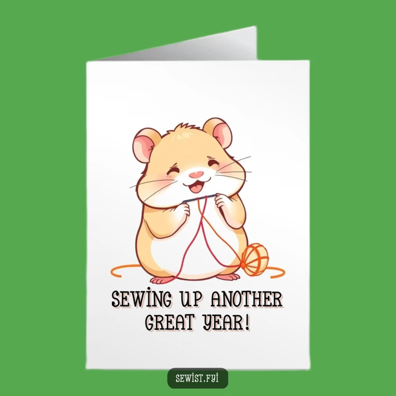 Free Printable Hamster Birthday Card: Crafty Fun Downloadable Gift for a Special Day!
