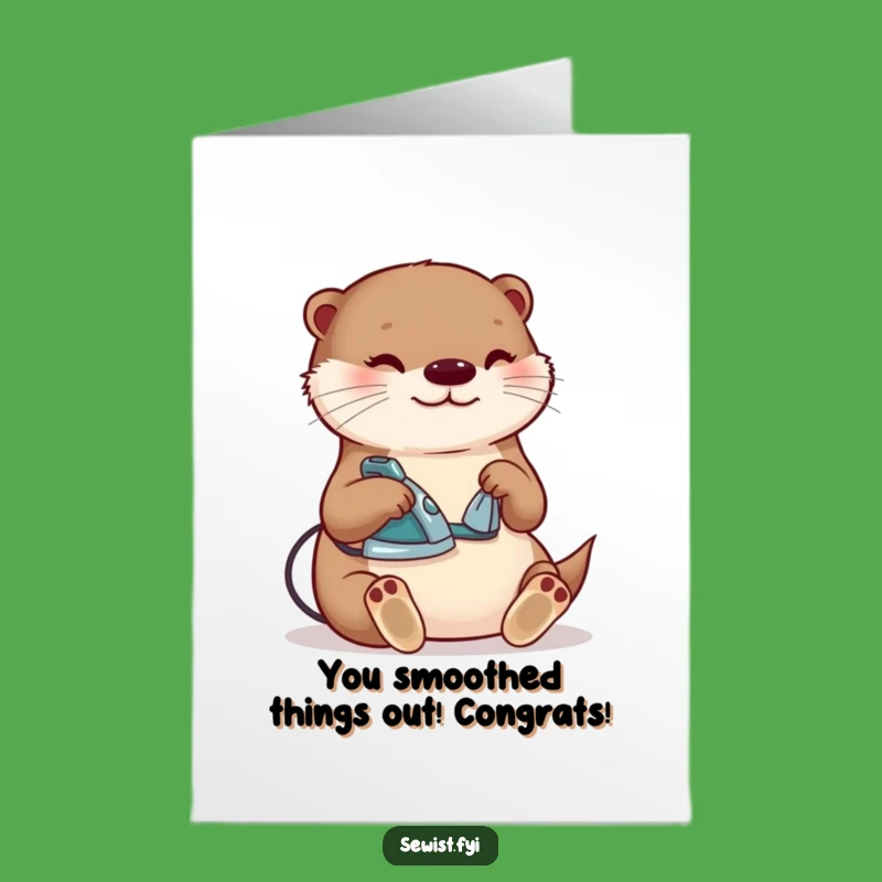 Free Printable Congrats Card: Content Otter Tailor, Amazing DIY Downloadable Gift