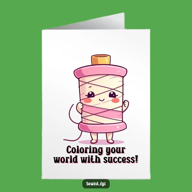Free Printable Congrats Card: Proud Spool Showcase - Downloadable Achievement Gift