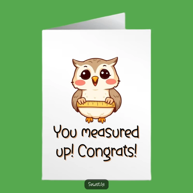 Free Printable Owl Congrats Card: Celebrate Success with a Wise Downloadable Gift!