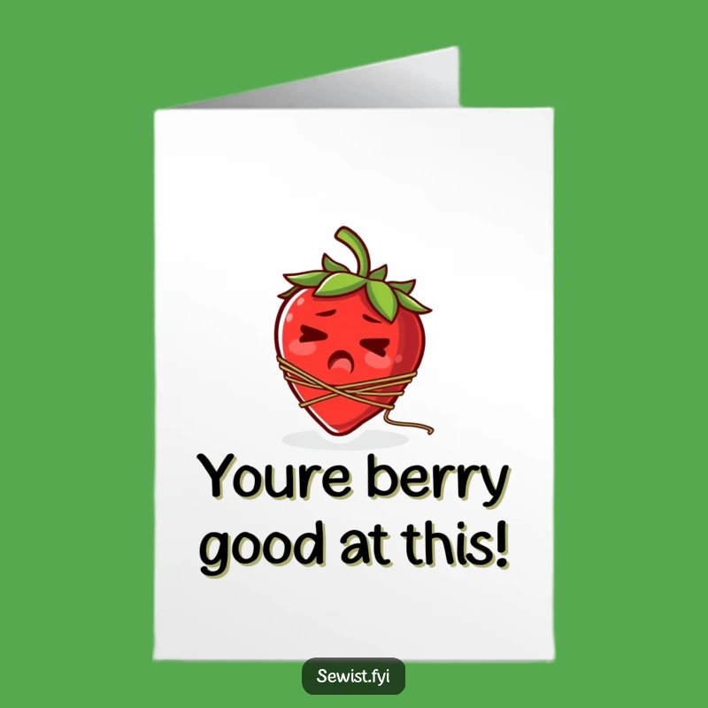 Free Printable Congrats Card: Strawberry's Wild Ride Downloadable