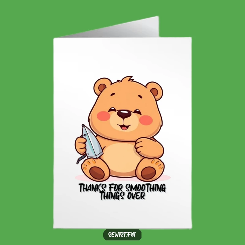 Free Printable Bear Thank You Card: Show Appreciation with a Thoughtful Downloadable Gift!
