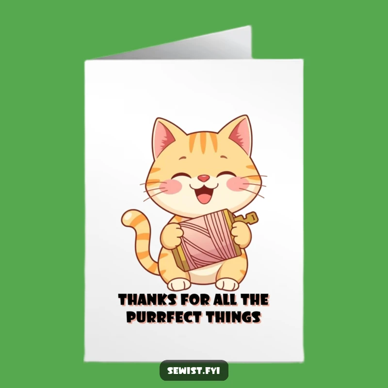 Free Printable Cat Thank You Card: Funny Downloadable for Crafty Help