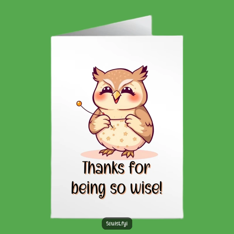 Free Printable Thank You Card: Joyful Owl Planner, Perfect DIY Downloadable Gift