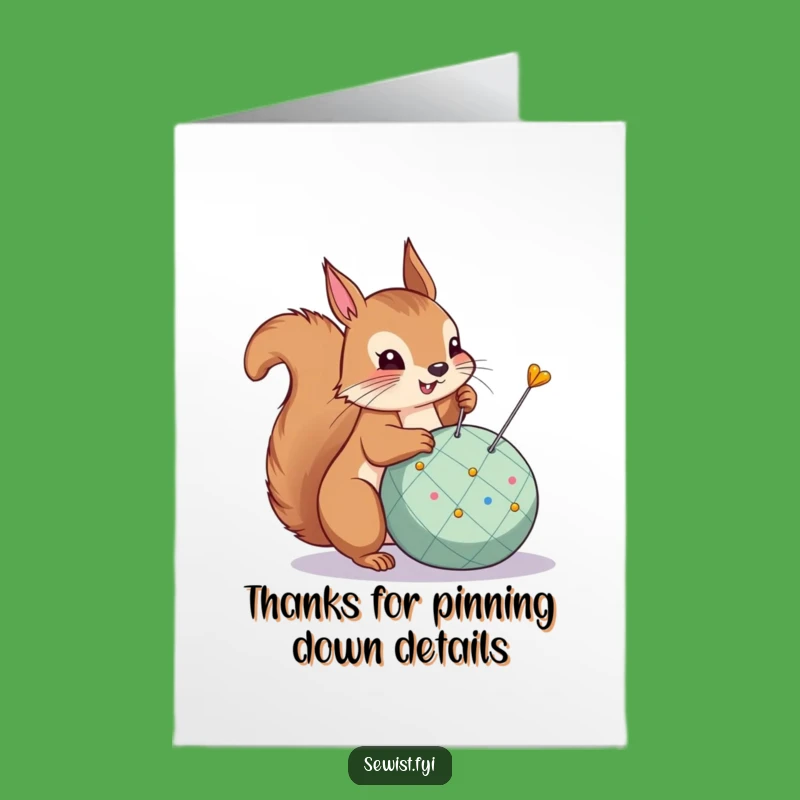Free Printable Squirrel Thank You Card: Show Appreciation with a Targeted Downloadable Gift!