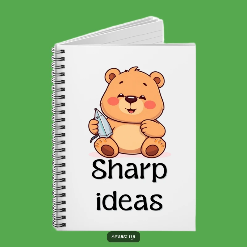 Funny Bear Notebook: Precise Pressing Planner, Hilarious Neatness Cover, Great Funny Gift Idea