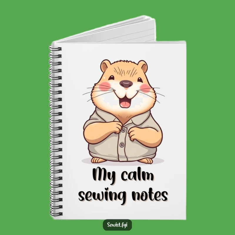 Funny Capybara Notebook: Capture Calm Thoughts with Humorous Style
