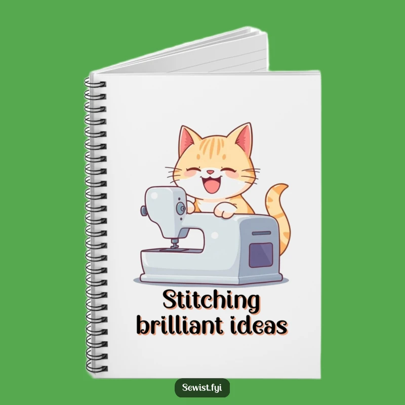 Funny Cat Sewing Notebook - Perfect Gift for Creative Note-Takers
