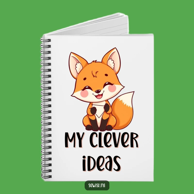 Funny Delighted Fox Notebook: Journal Your Creations, Perfect Funny Gift for Makers