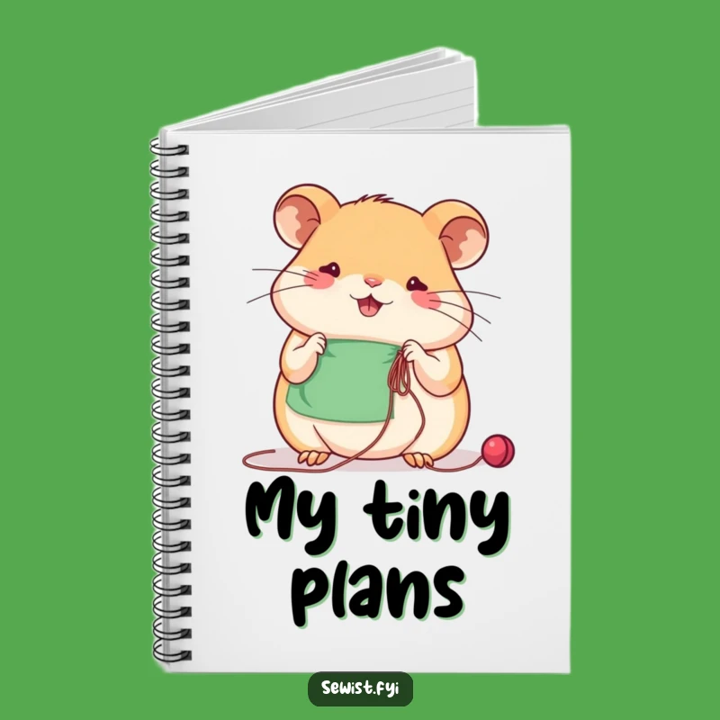 Funny Hamster Notes & Sewing Notebook: Hilarious Journal for Crafters, Perfect Gift