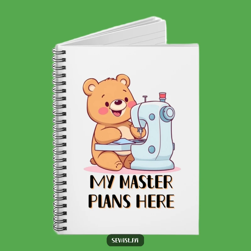 Funny Happy Bear Notebook: Journal Your Projects, Perfect Funny Gift for Makers