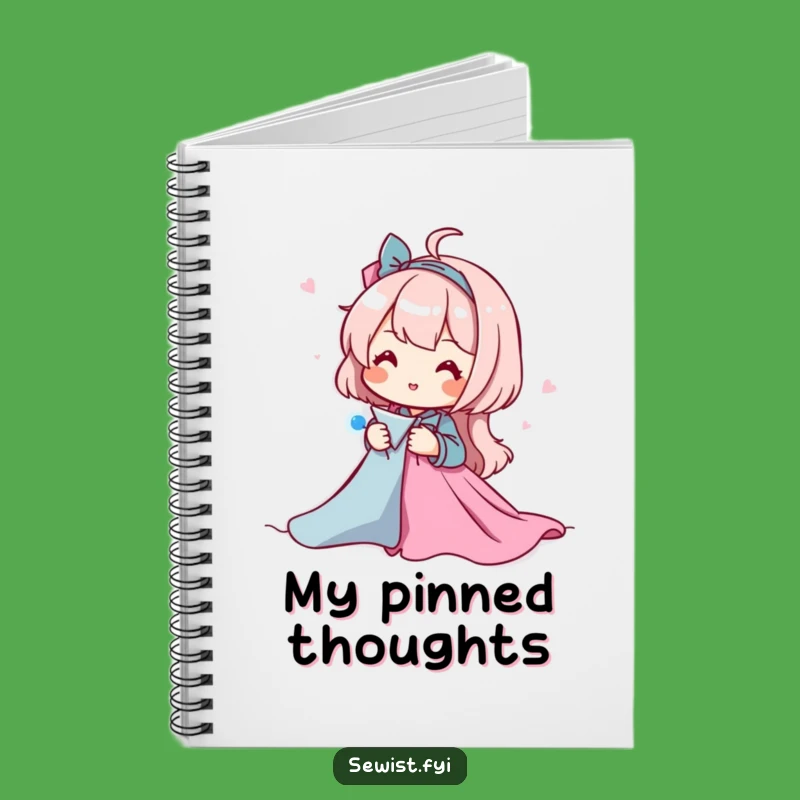 Funny Sewing Notebook: Plan Projects With Happy Pinning Art, Perfect Gift