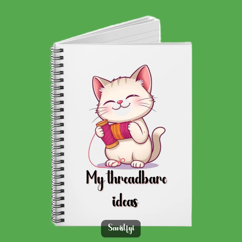 Funny Cat Stitching Notebook: Jot Down Ideas with Hilarious Crafting Flair