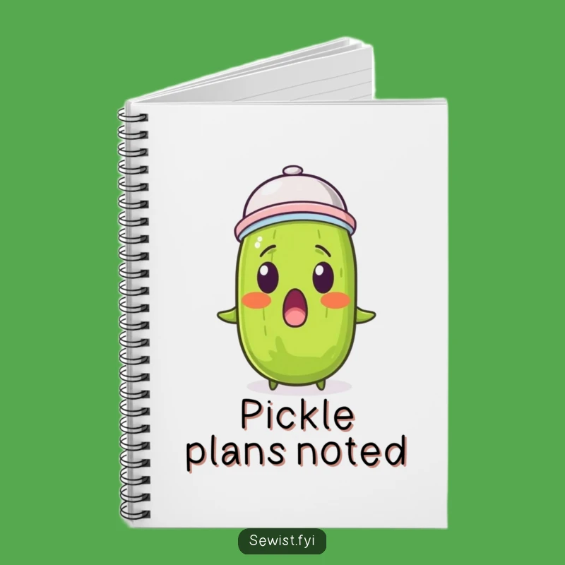 Funny Pickle Thimble Notebook: Jot Down Ideas with Quirky Flair!