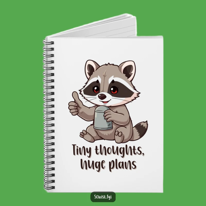Funny Raccoon Ideas Notebook: Jot Down Laughs & Plans!