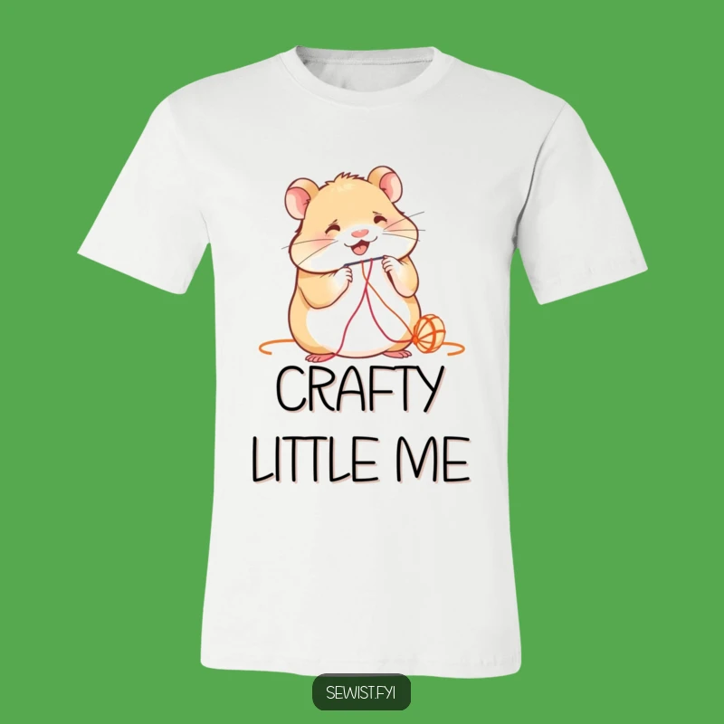 Funny Hamster T-Shirt: Tiny Tailor Style, Perfect Comical Gift for Crafters