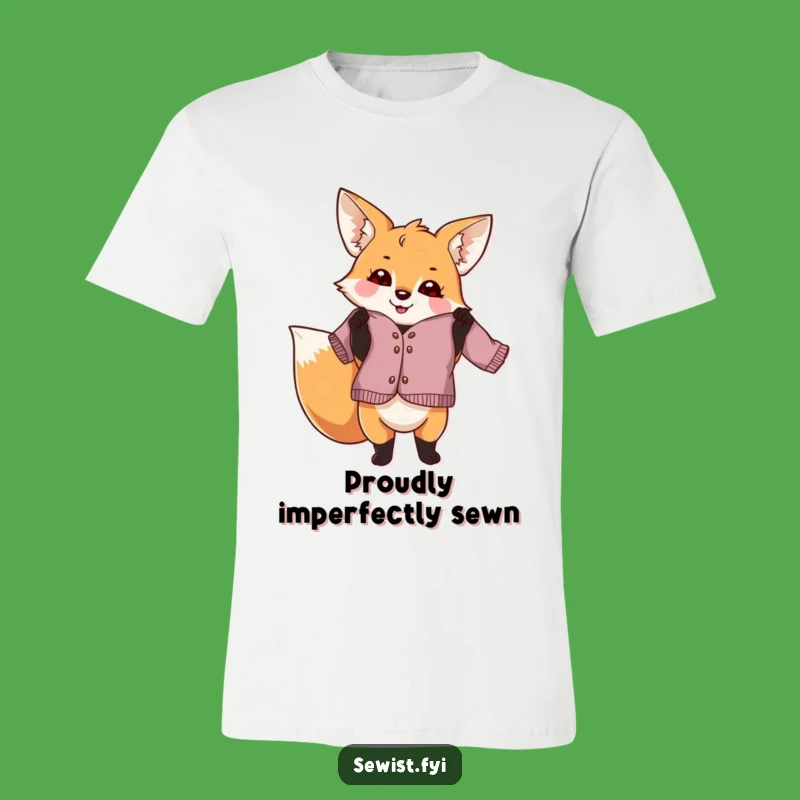 Funny Fox Dressmaker T-Shirt: Hilarious Shirt for Imperfectly Perfect Sewists