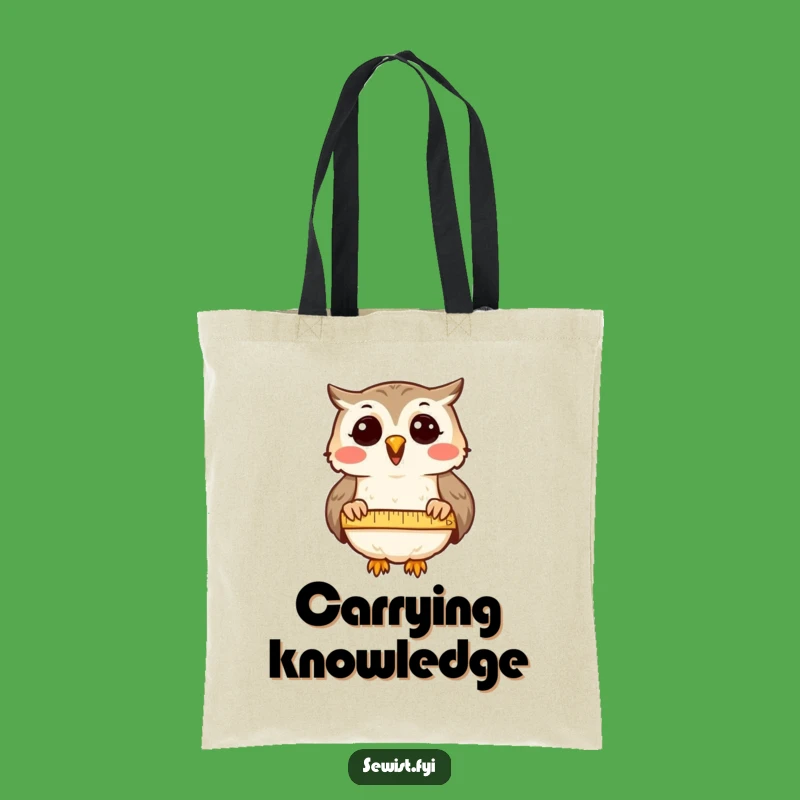 Funny Owl Tote Bag: Precision Carry-All, Chic Comical Accessory, Great Funny Gift
