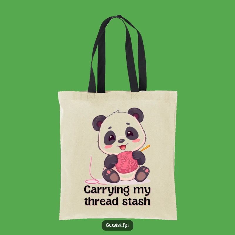 Funny Panda Tote Bag: Carry Your Fun with Playful Threads