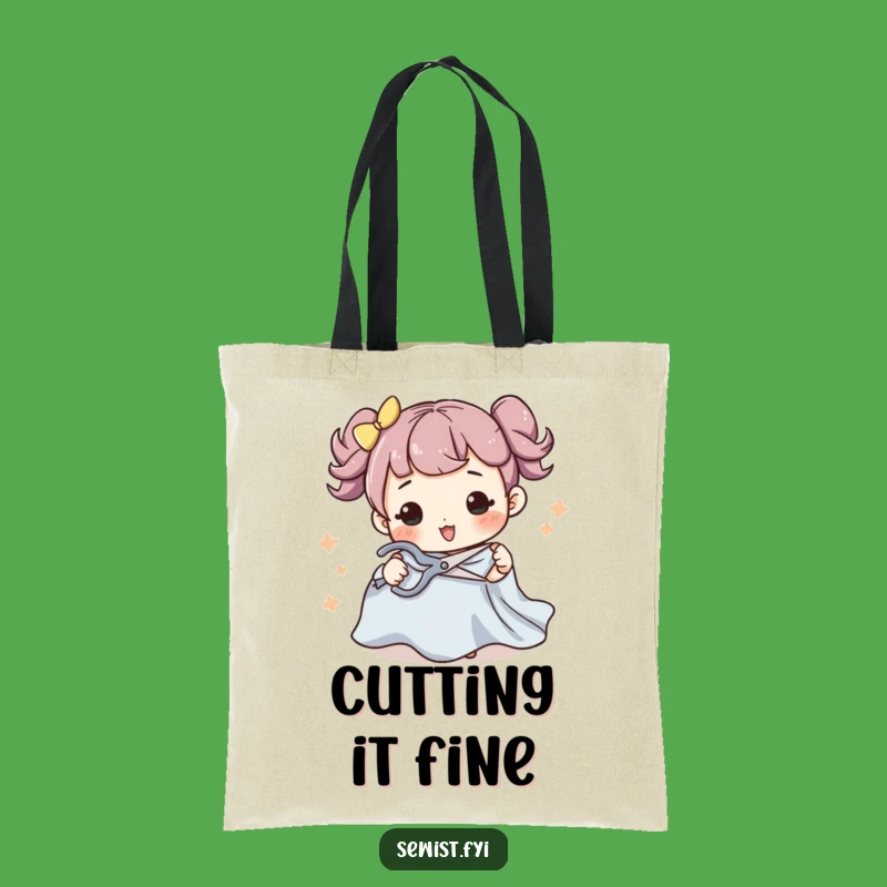 Funny Sewing Tote Bag: Carry Your Tools With Fabric Cutting Design, Funny Gift